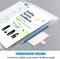 10 Pack Plastic Envelopes File Folders, Clear Folder for Document US Letter A4 Size Poly Envelopes with Label Pockets for School Home Work Office Organizer, Clear